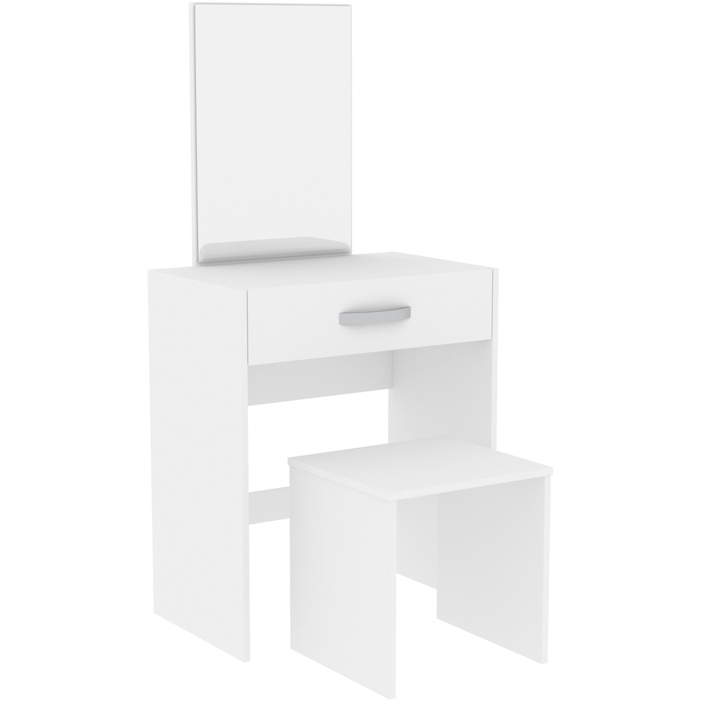 Vida Designs Isla Single Drawer White Dressing Table Image 2