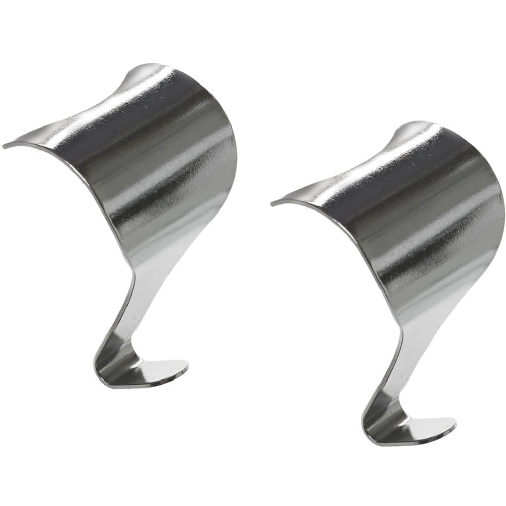 Wilko Chrome Finish Moulding Hook 2 Pack Image