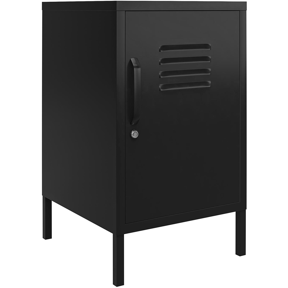 Dorel Mission District Black Metal Locker End Table Image 2