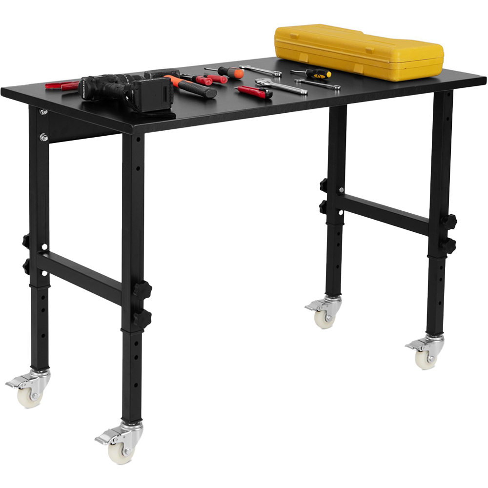 Costway Black Height Adjustable Workbench Image 1
