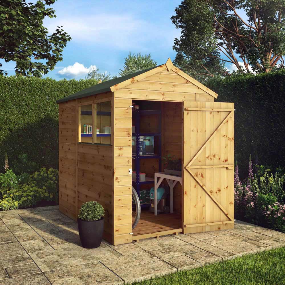 Mercia 7 x 5ft Shiplap Apex Wooden Shed Image 3