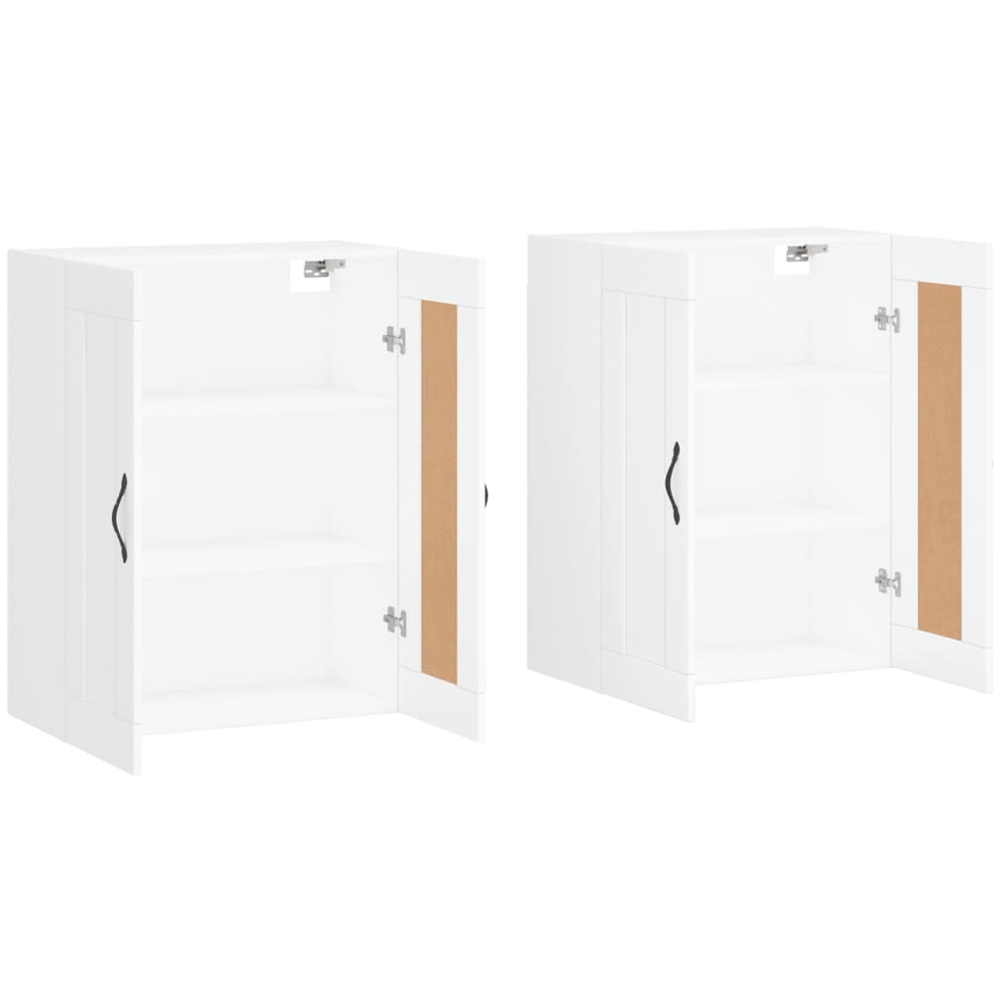 vidaXL 2 Door White Wall Mounted Cabinet 2 Pack Image 4