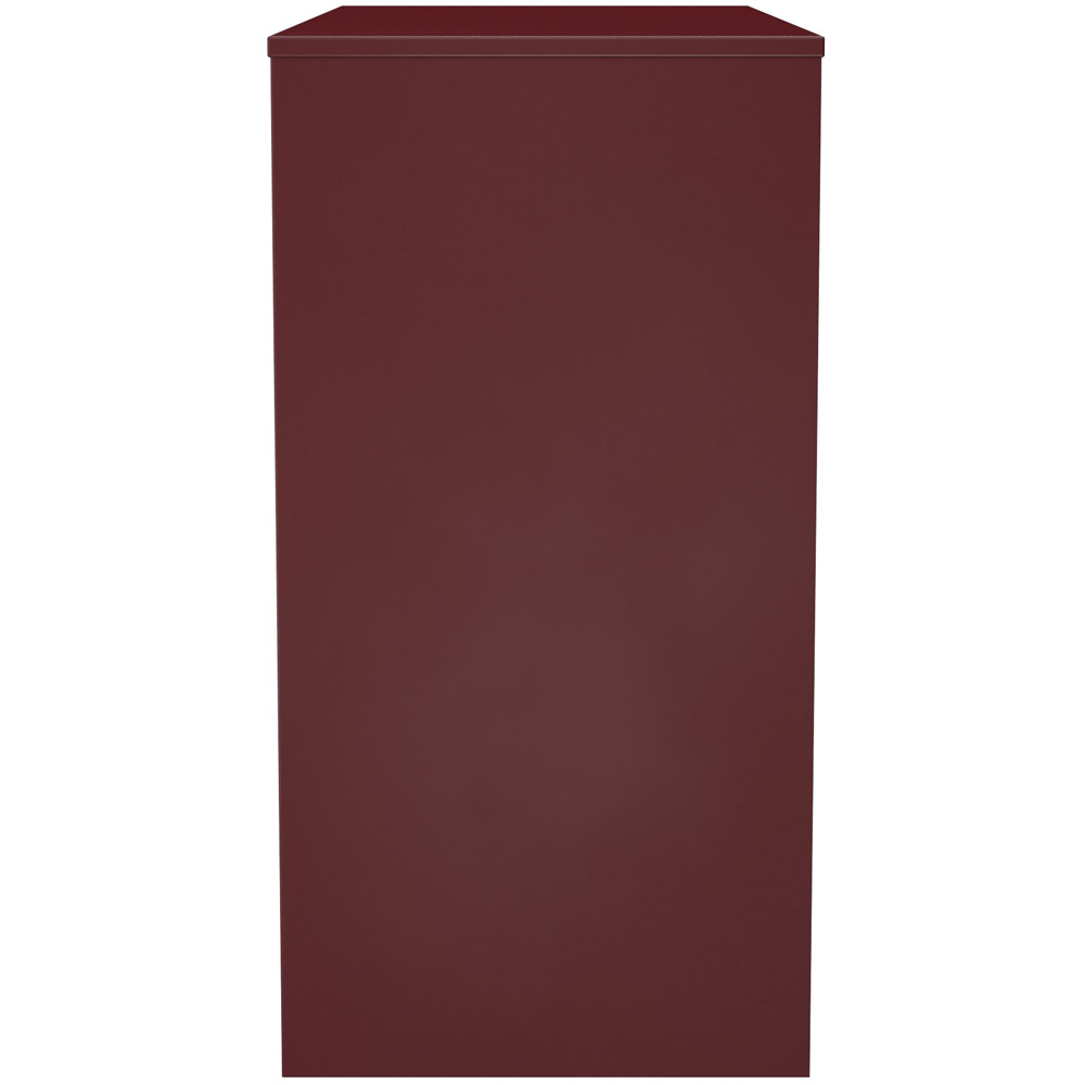 Crowndale Hong Kong 4 Drawer Red Matt Vanity Dressing Table Ready Assembled Image 3