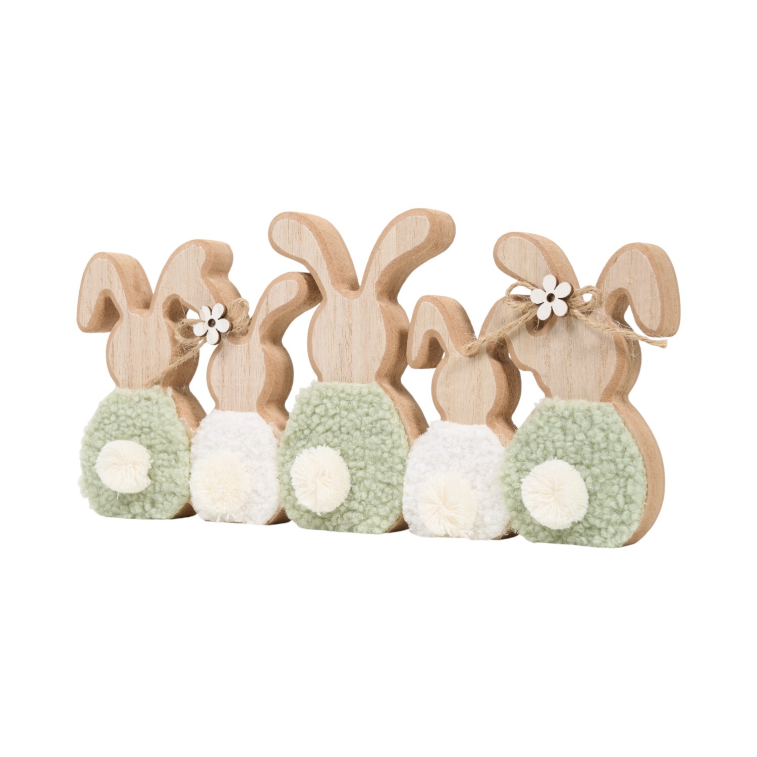 Wooden Rabbits Ornament Image 8