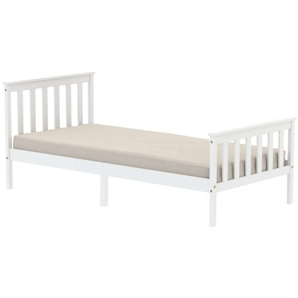 Oxford Single White Bed Image 2