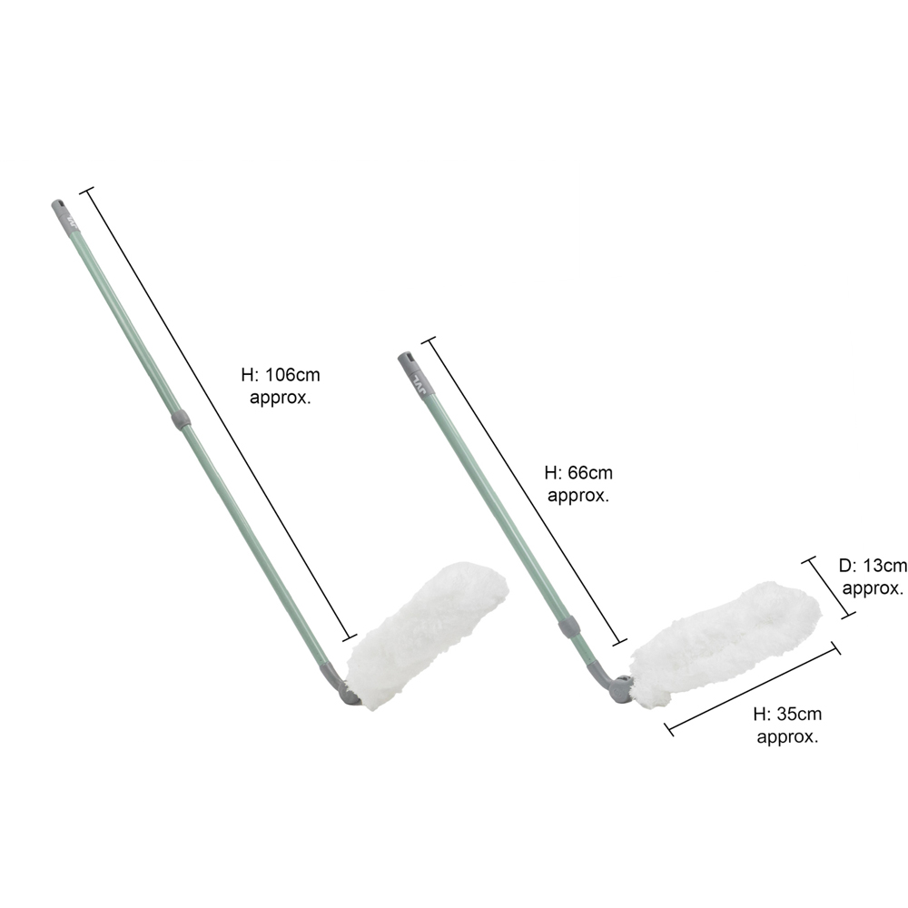 JVL Cleaning Grey Extendable Multi-Angle Microfibre Duster Image 9