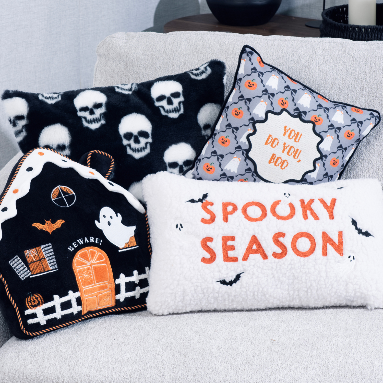 Spooky Season Cushion White Image 2