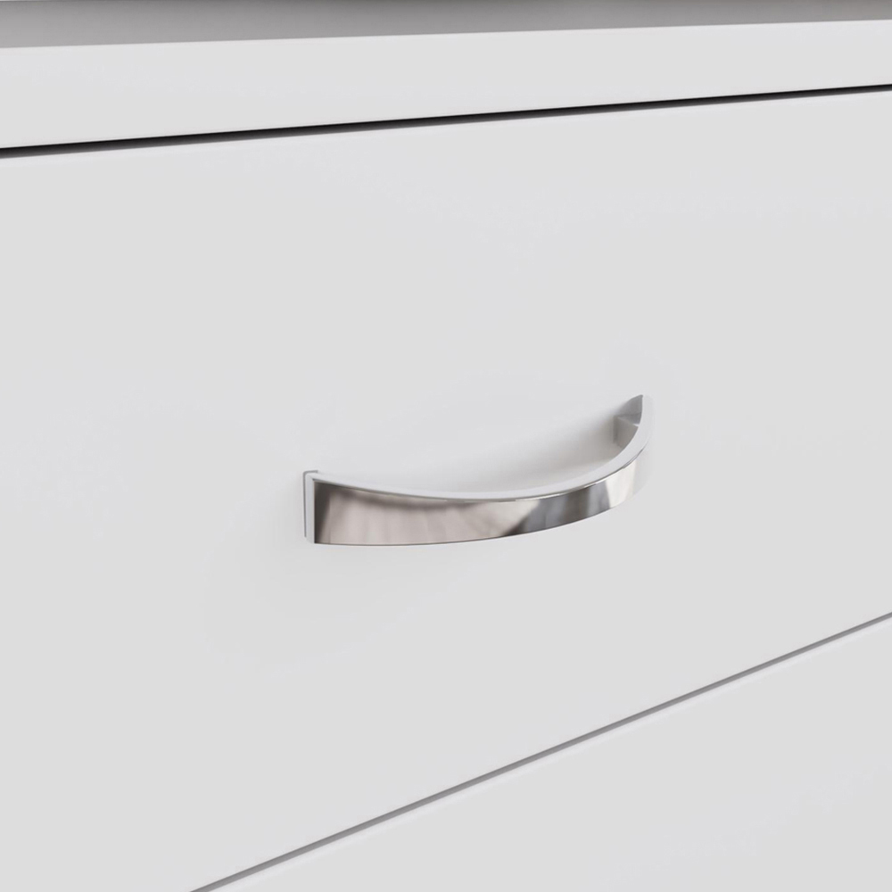 FWStyle Promo 4 Drawer White Modern Chest of Drawers Image 5