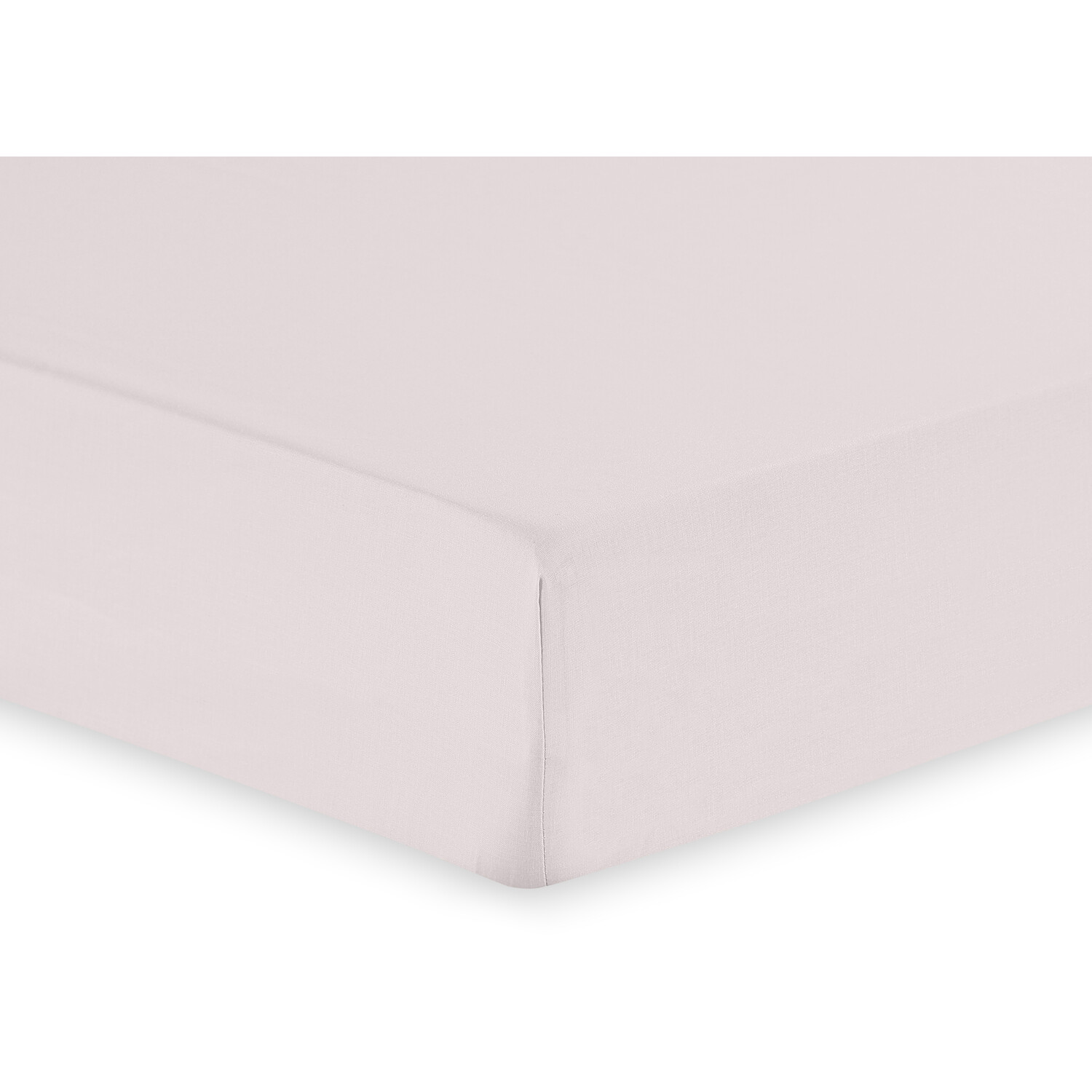 180Tc Cotton Fitted Sheet  - Blush / Double Image