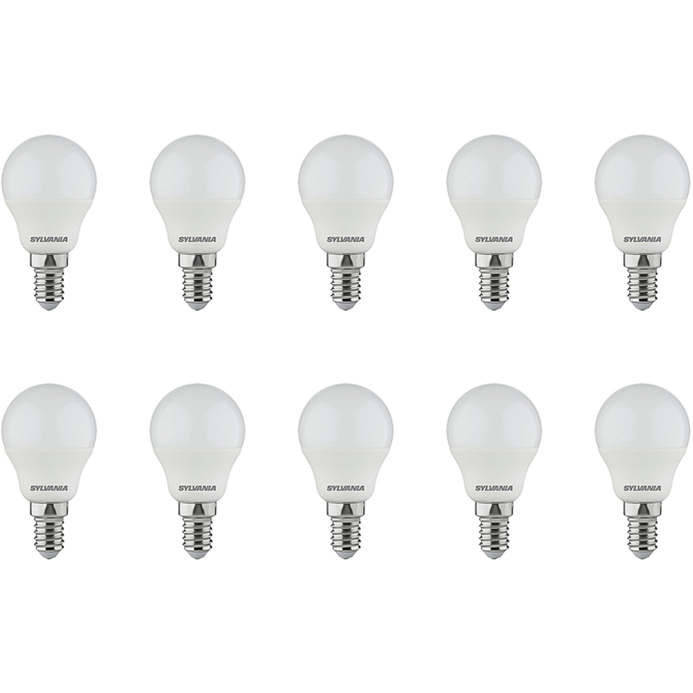 Sylvania 10 Pack ToLEDo Ball Cool White E14 4.5W LED Bulb Image 3