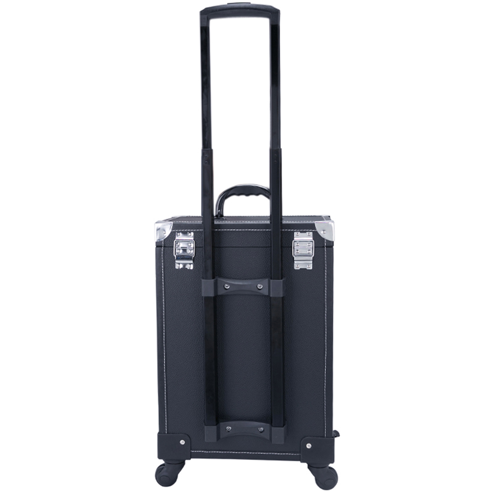 Living and Home 2 Drawer Black Portable Makeup Travel Case Image 4