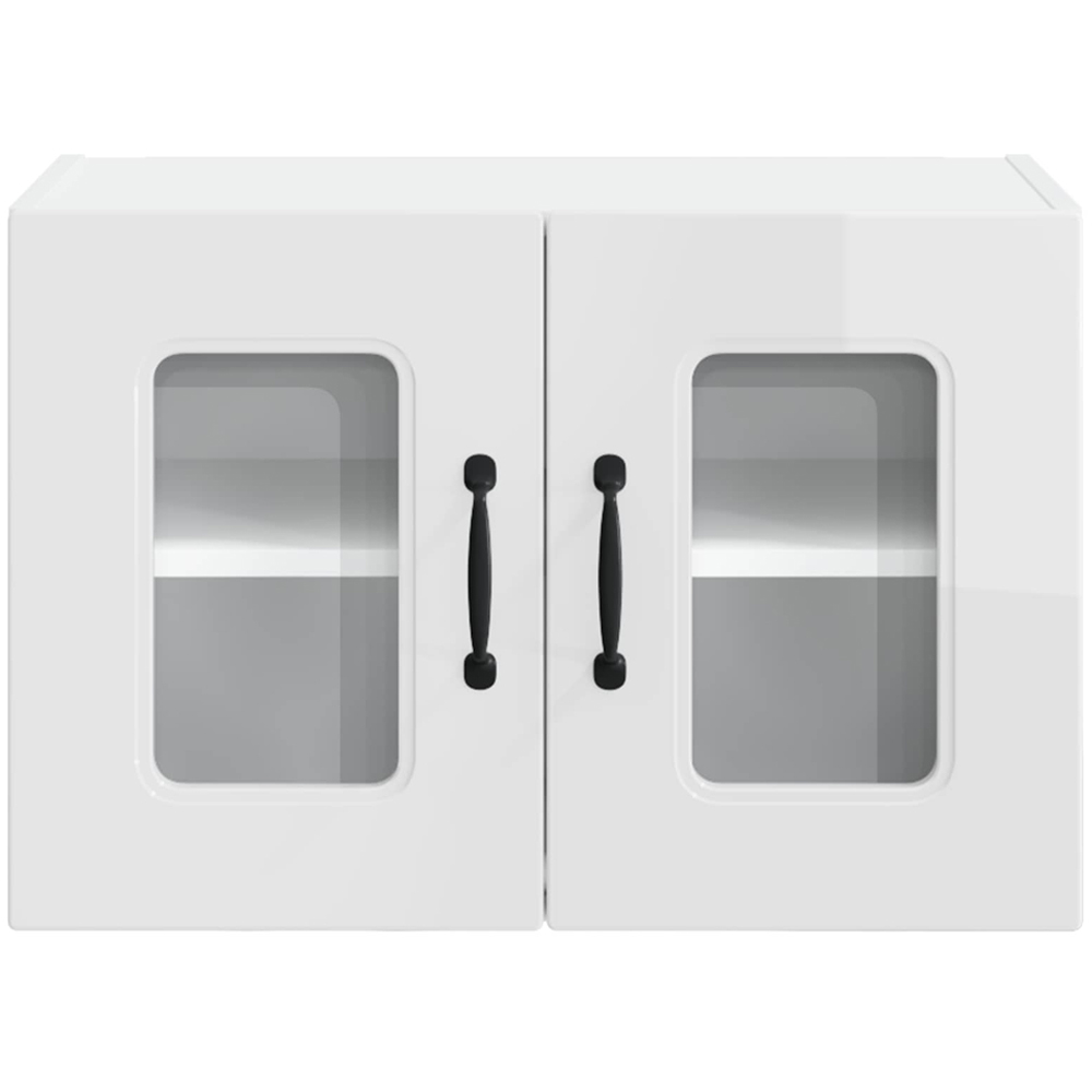 vidaXL Kalmar 2 Door High Gloss White Wall Kitchen Cabinet Image 6