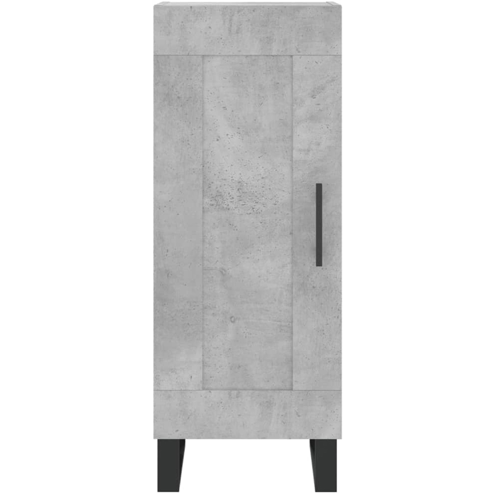 vidaXL 2 Door Concrete Grey Tall Highboard Image 6