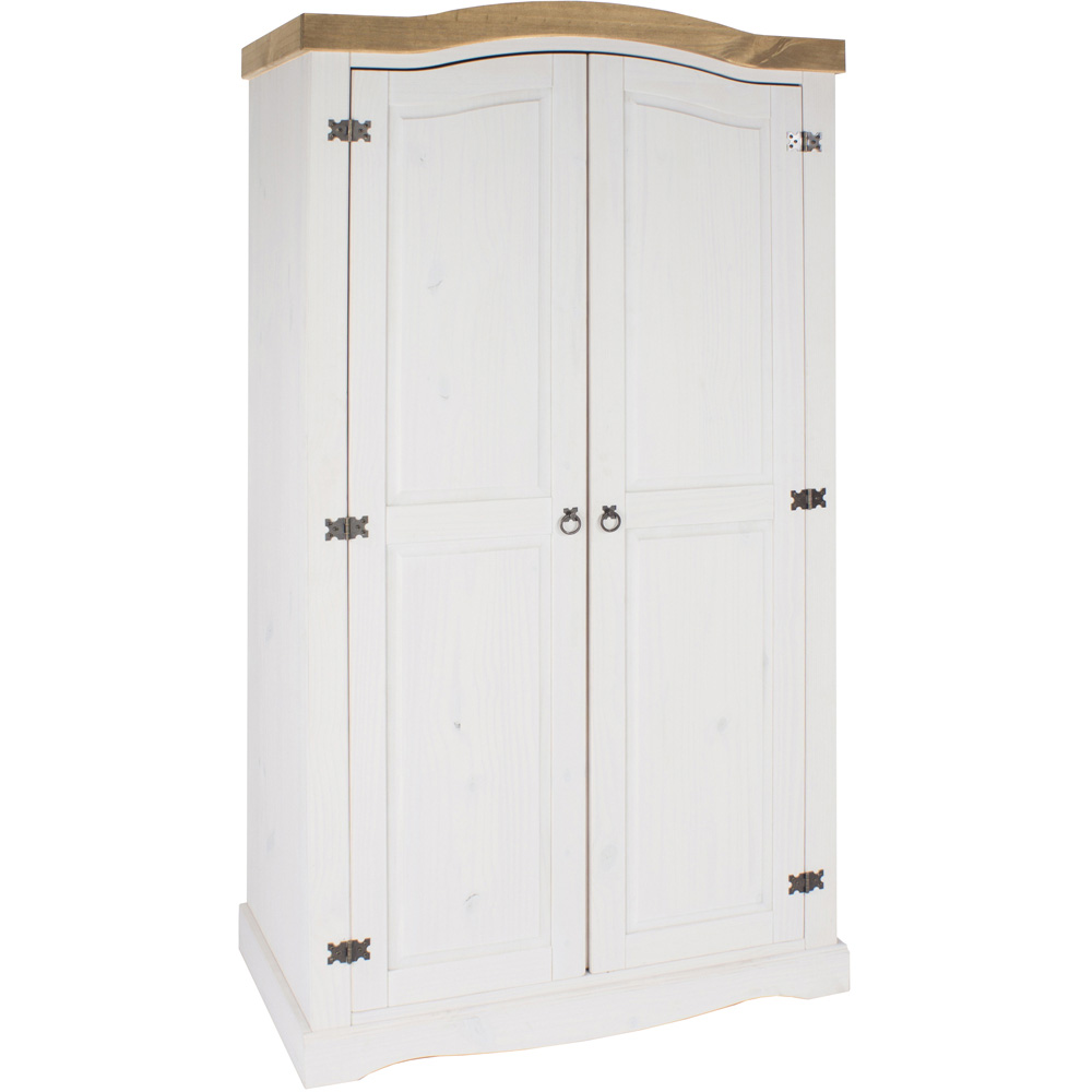 Core Products Corona 2 Door White Wardrobe Image 2