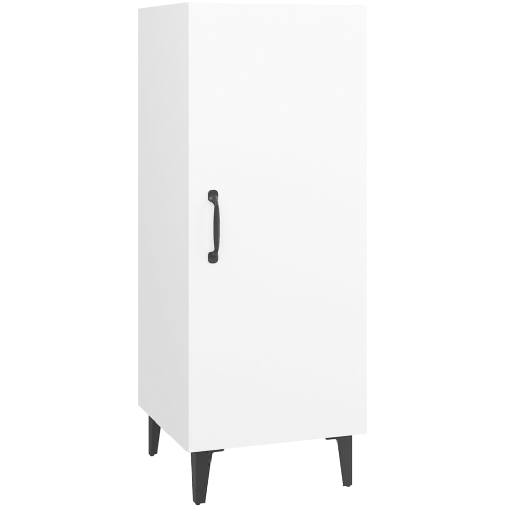 vidaXL Single Door White Sideboard Image 2