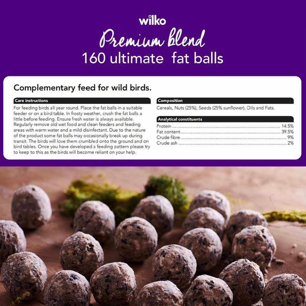 Wilko Wild Bird Ultimate Fat Ball 160x80g Image 6