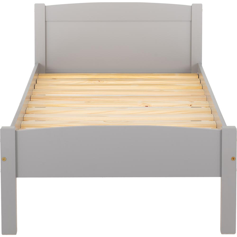 Seconique Single Amber Grey Slate Bed Frame Image 3