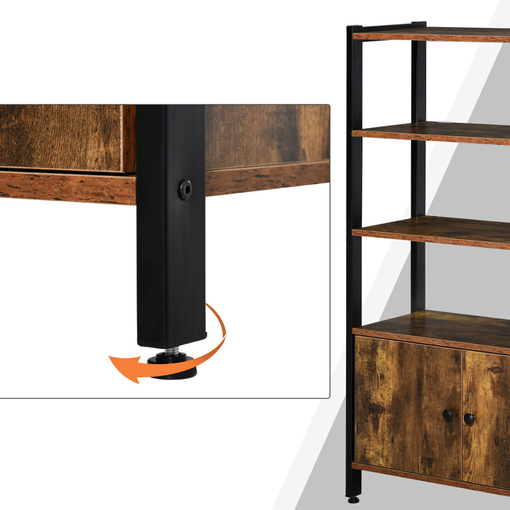 Portland Industrial Style Shelving Unit Image 5