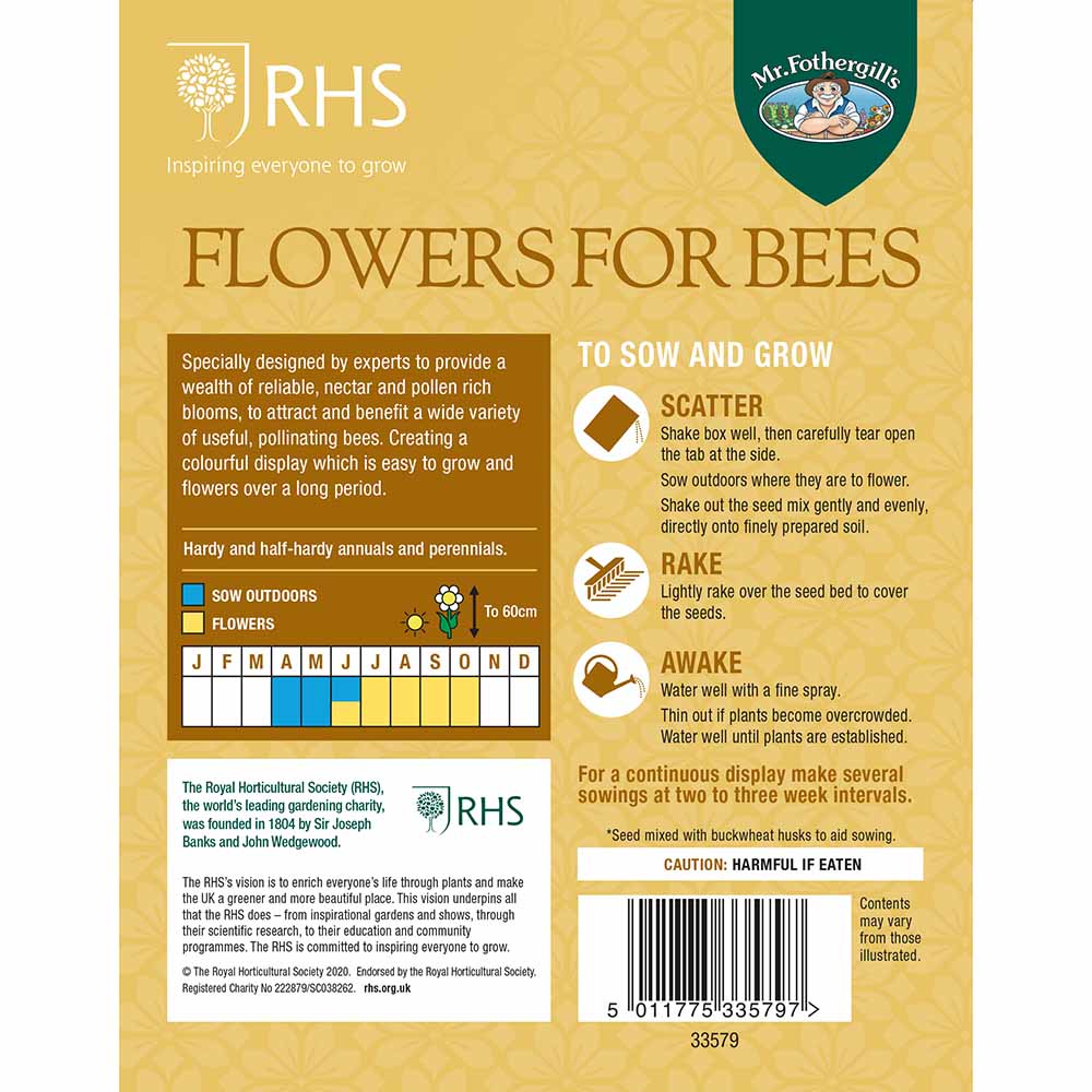 RHS Flowers for Bees Seed Shaker Image 2