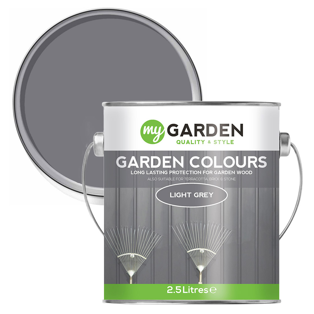 My Garden Colours Multi Surface Light Grey Paint 2.5L Image 1