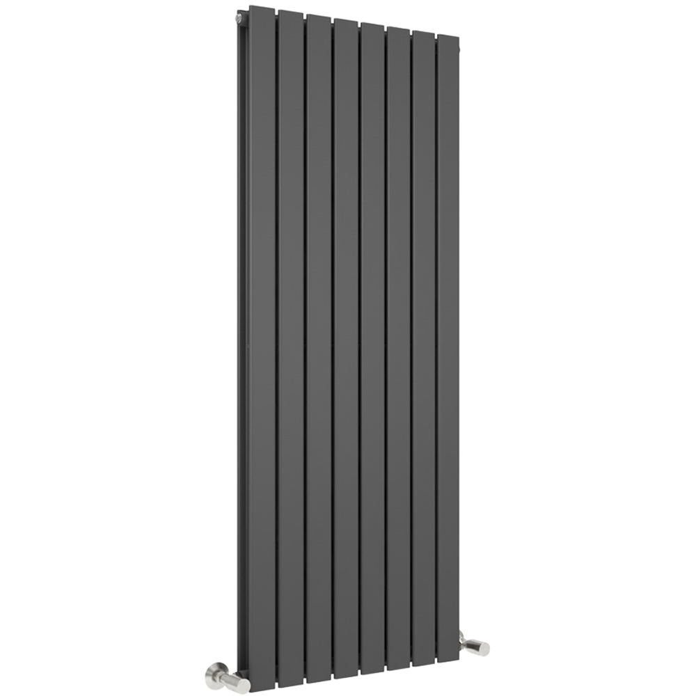 Anthracite 6925 BTU Double Flat Panel Vertical Column Radiator 1600 x 544mm Image 1
