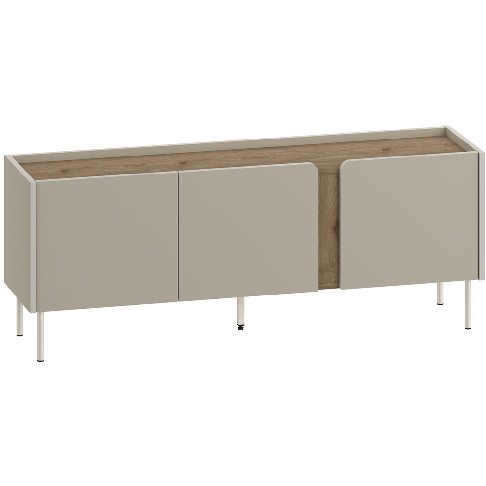 Decortie Norm 3 Door Natural Oak TV Unit Image 2