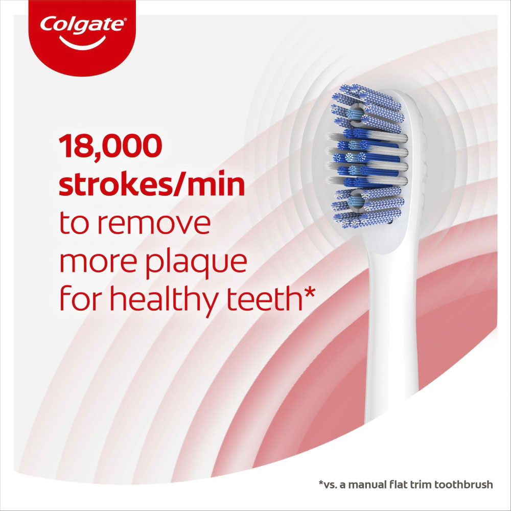 Colgate Floss Tip Battery Toothbrush with 2 Heads Image 5