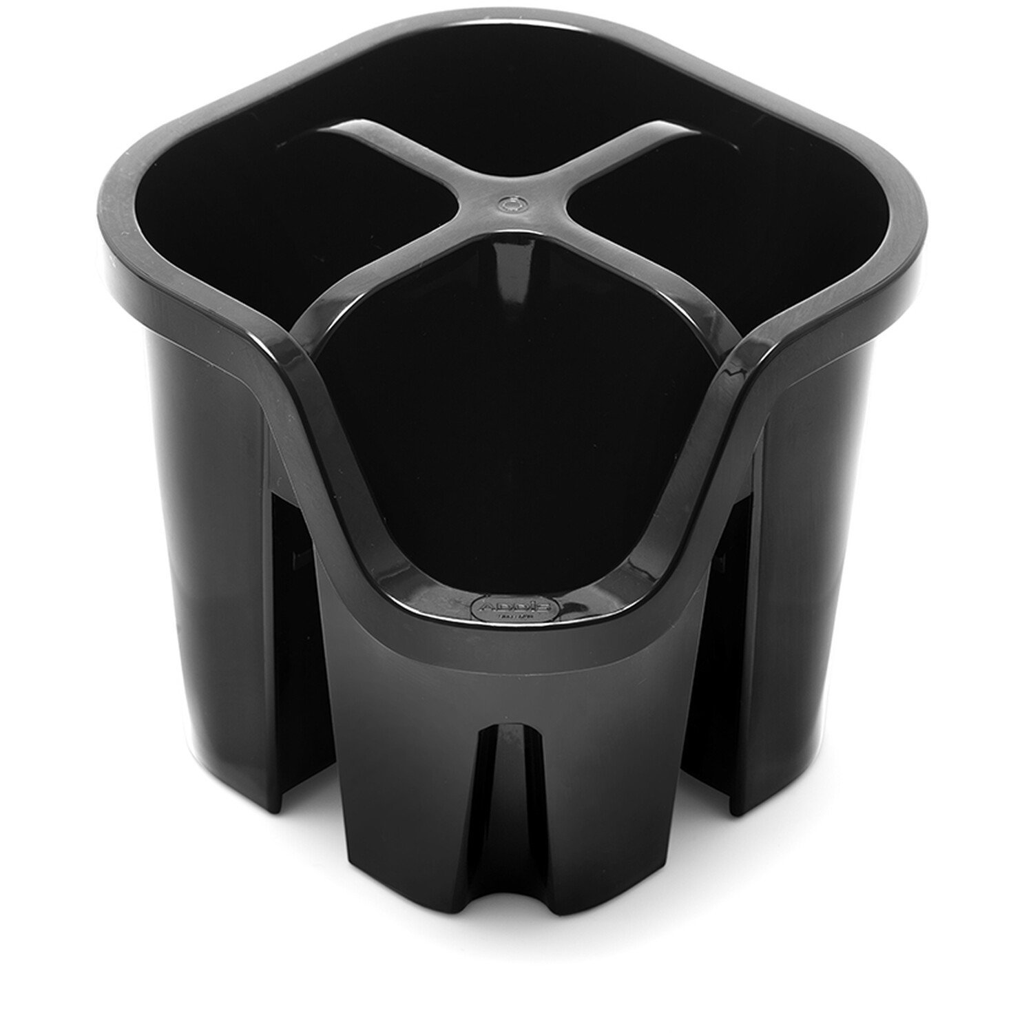 Addis 4 Compartment Cutlery Drainer Black Image 1
