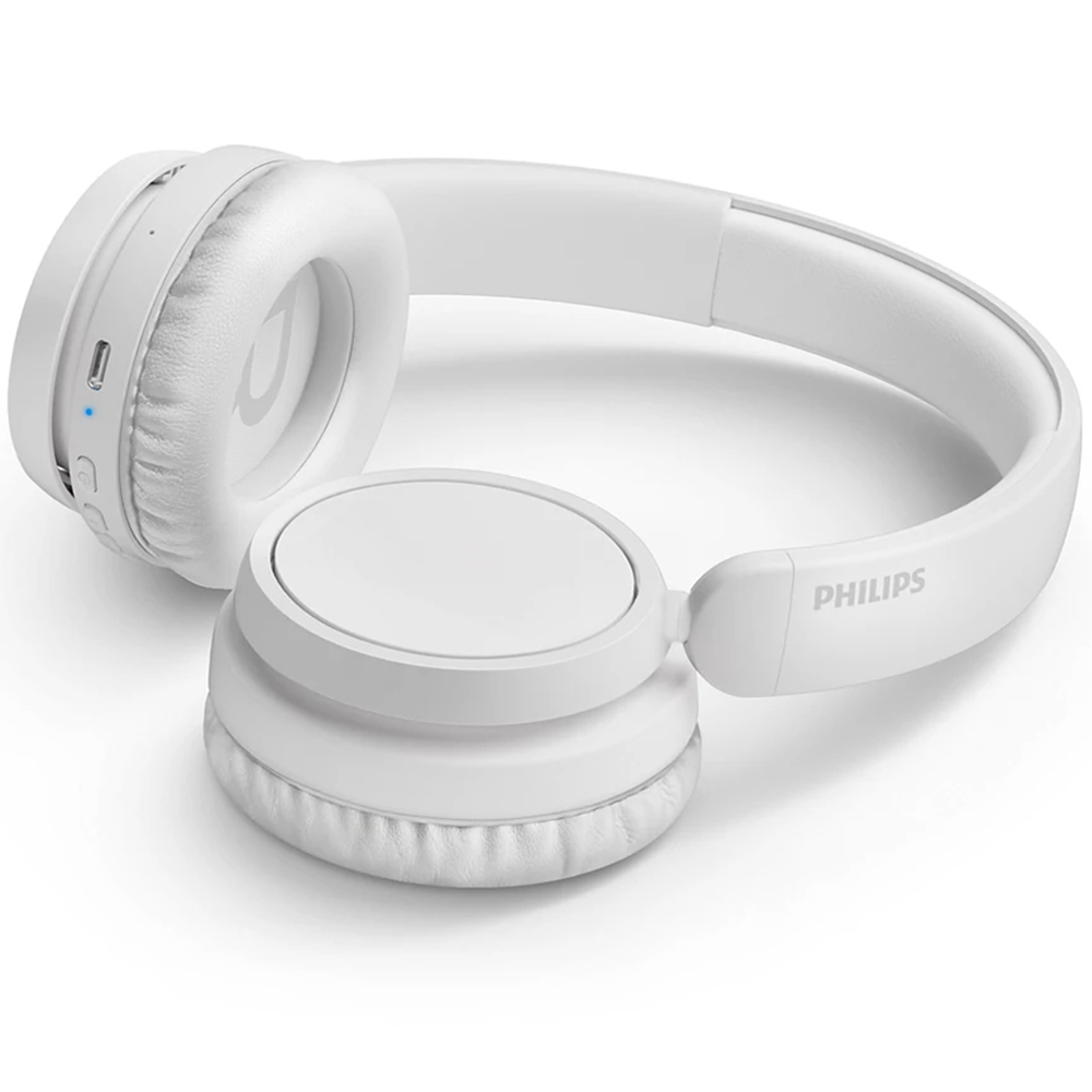 Philips 5000 Series TAH5209 White Passive Noise Isolation Over-Ear Wireless BT Headphones Image 2