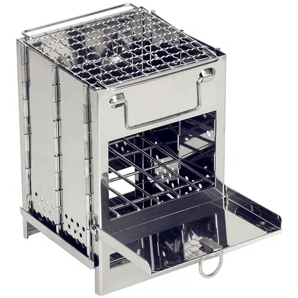 AMOS Eezy Large Foldable Camping Wood Burning Stove Image 1