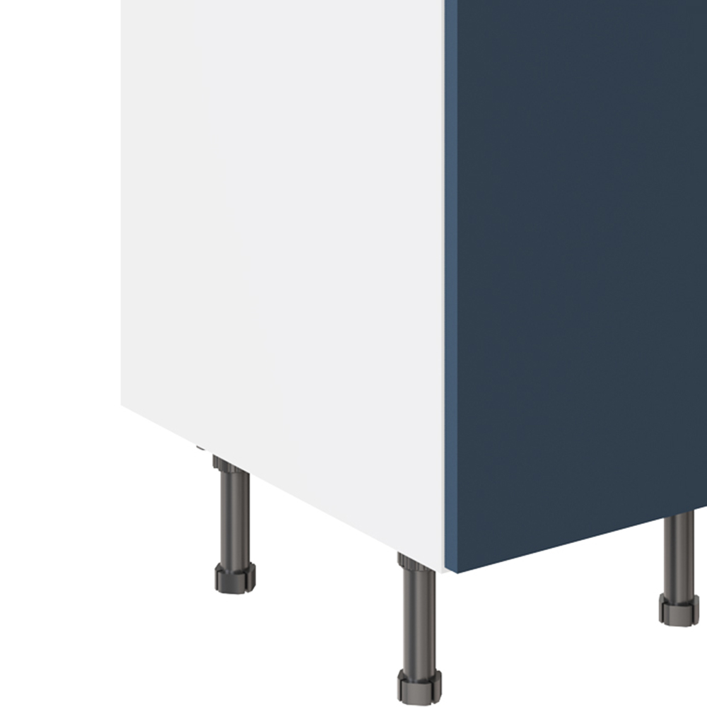 Kitchen Kit Slab Supermatt Blue Drawerline Base Cabinet 400mm Image 3