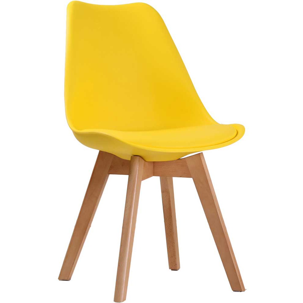 Louvre Set of 2 Yellow Dining Chair Image 2