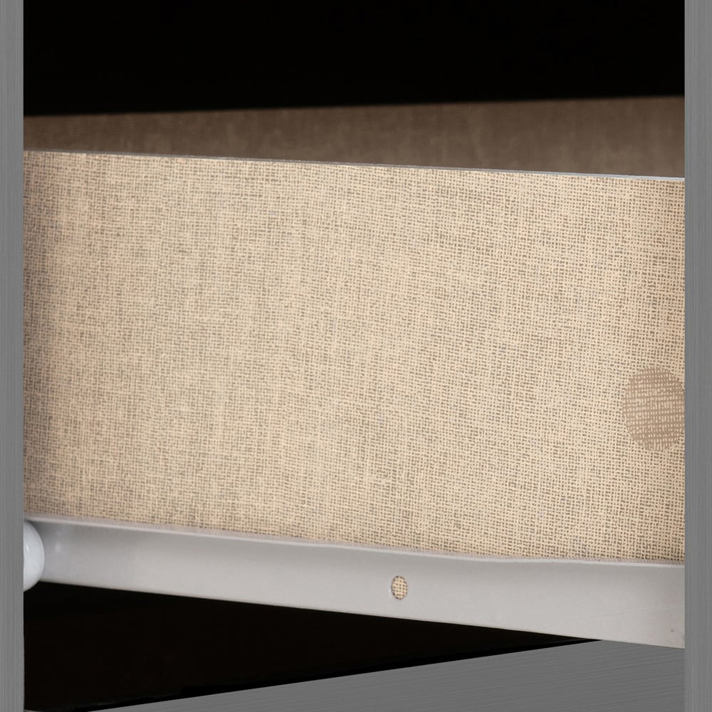 Seconique Nevada 3 Drawer 3D Effect Grey Chest of Drawers Image 4