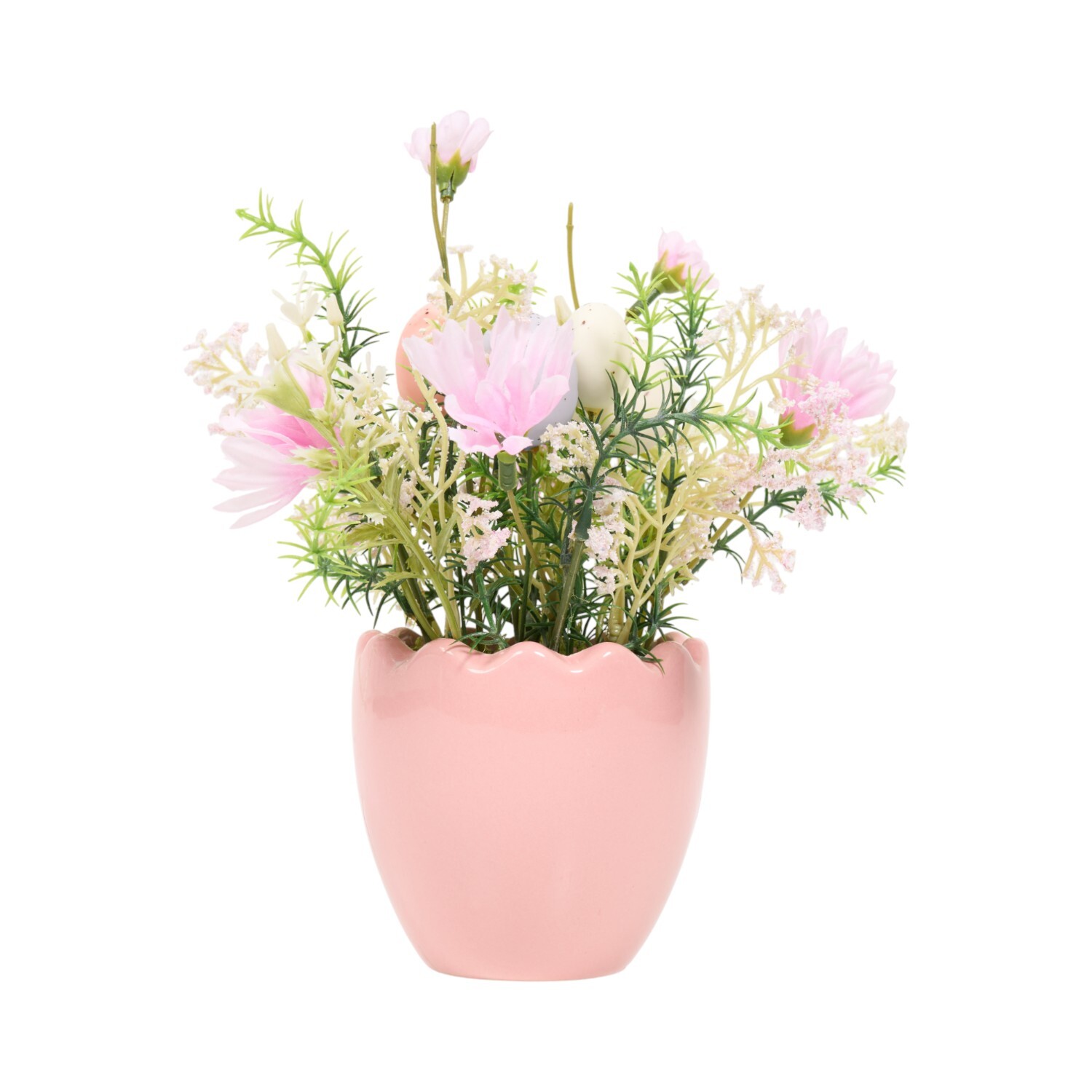 Pastel Floral Potted Arrangement Pink Image 2