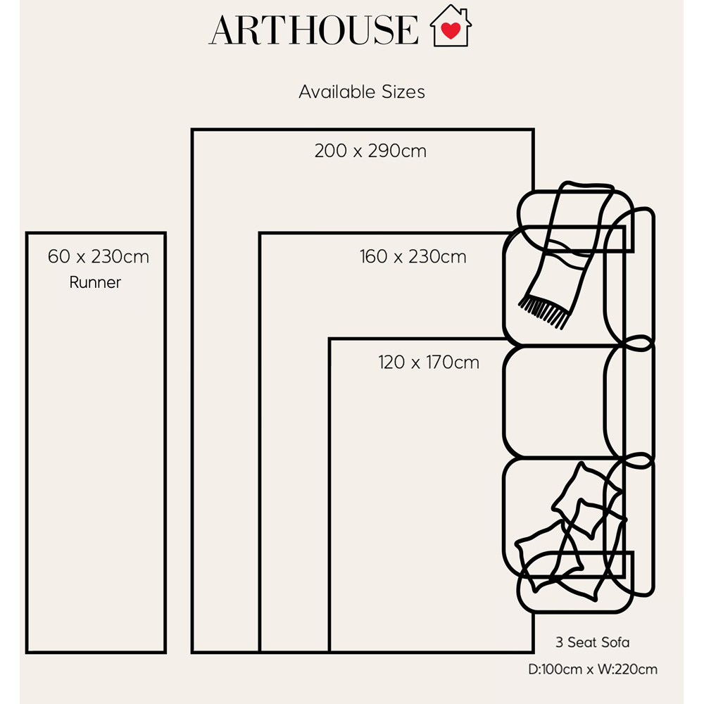 Arthouse Muse Haze Navy Runner 60 x 230cm Image 6