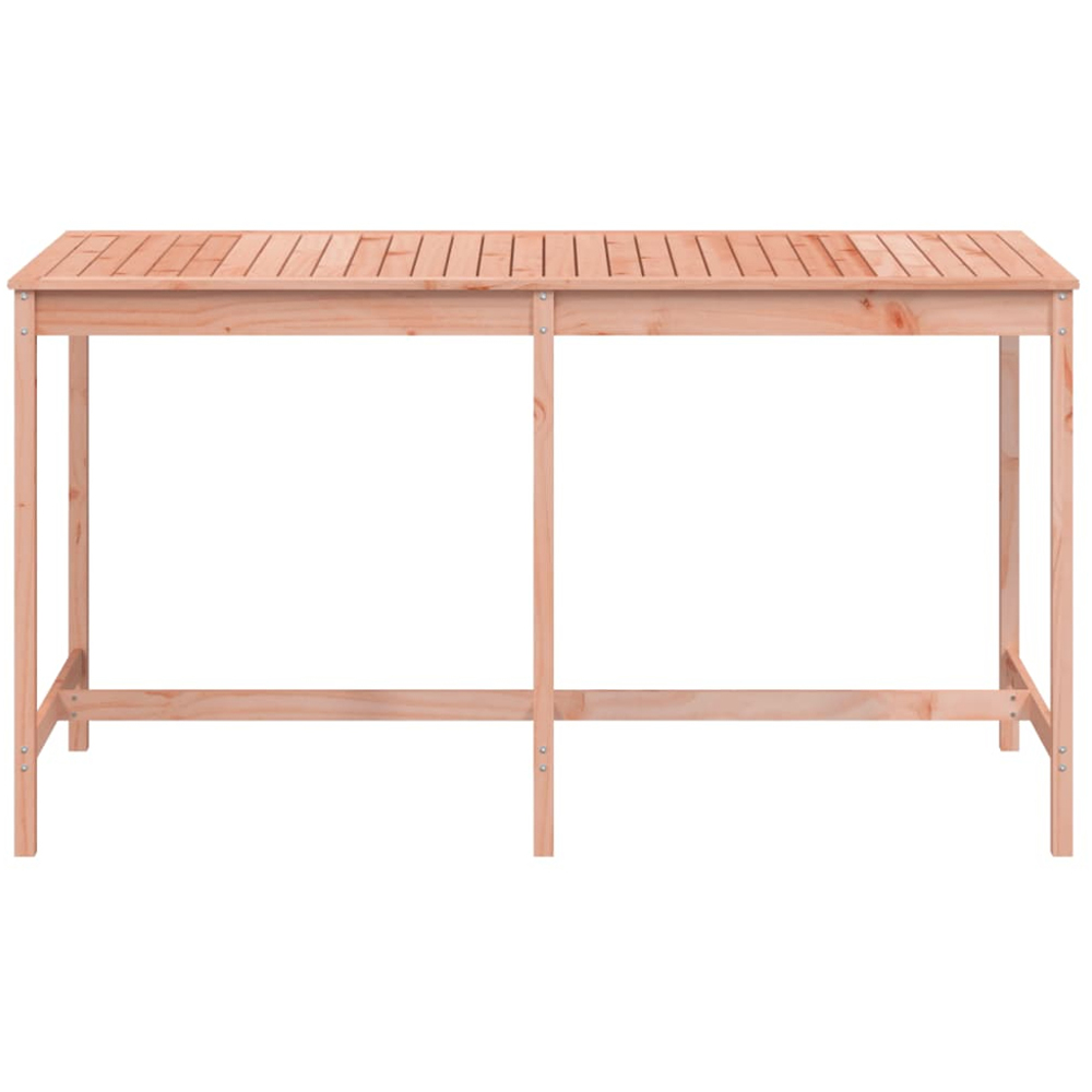 vidaXL 8 Seater Solid Douglas Wood Slatted Garden Dining Table Natural Image 5