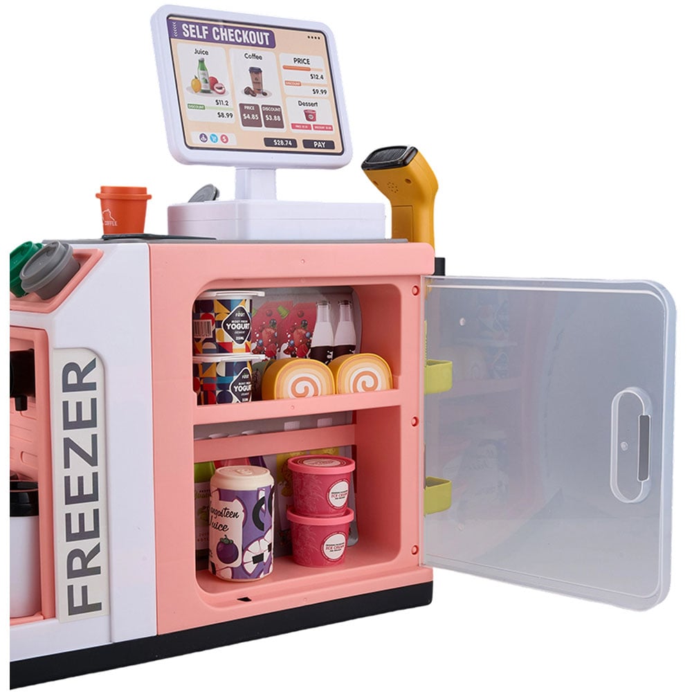 H&O Direct Kids 46 Piece Mini Supermarket Playset Image 2