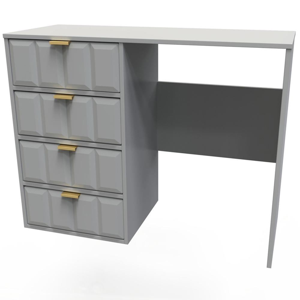 Crowndale Cube 4 Drawer Dusk Grey Dressing Table Ready Assembled Image 2