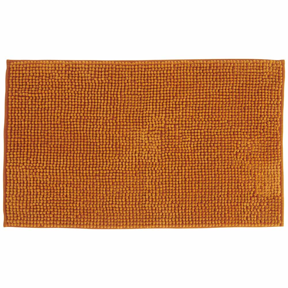 Wilko Bath Micro Mat Orange 50 x 80cm Image