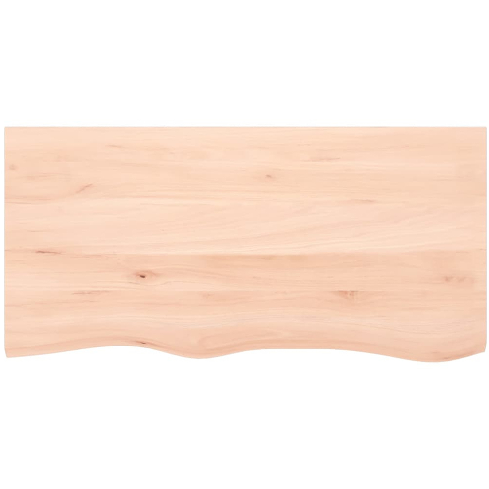 vidaXL 100cm Natural Brown Floating Wall Shelf Image 3