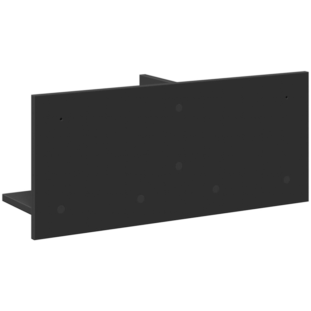 vidaXL 2 Shelf Black Wall Cabinet Image 5