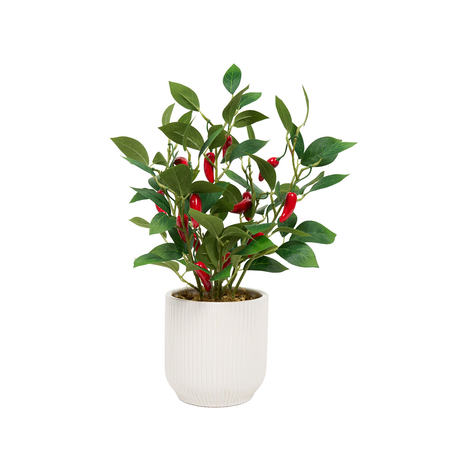 Potted Faux Chilli Plant Image 3