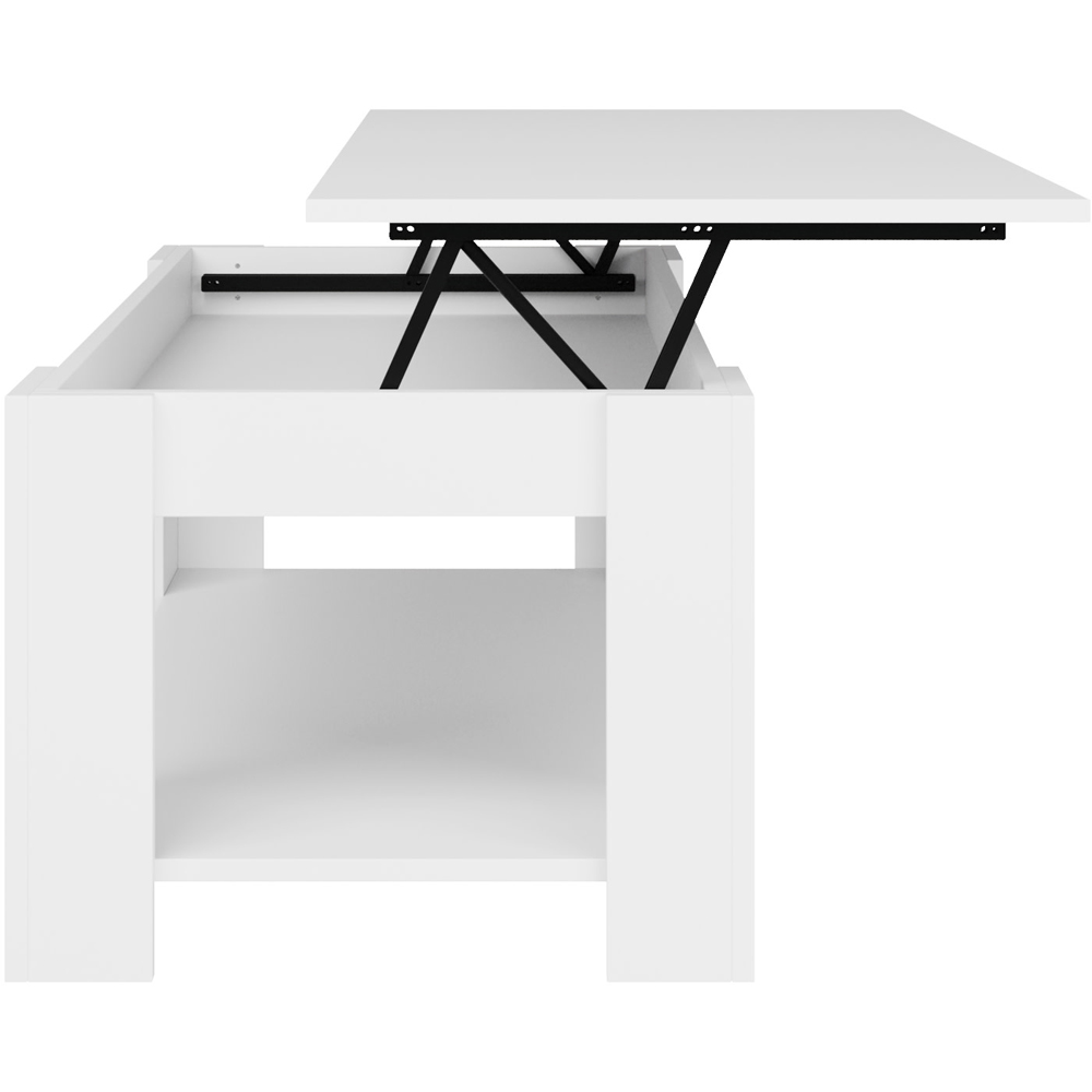 GFW White Lift Up Coffee Table Image 5
