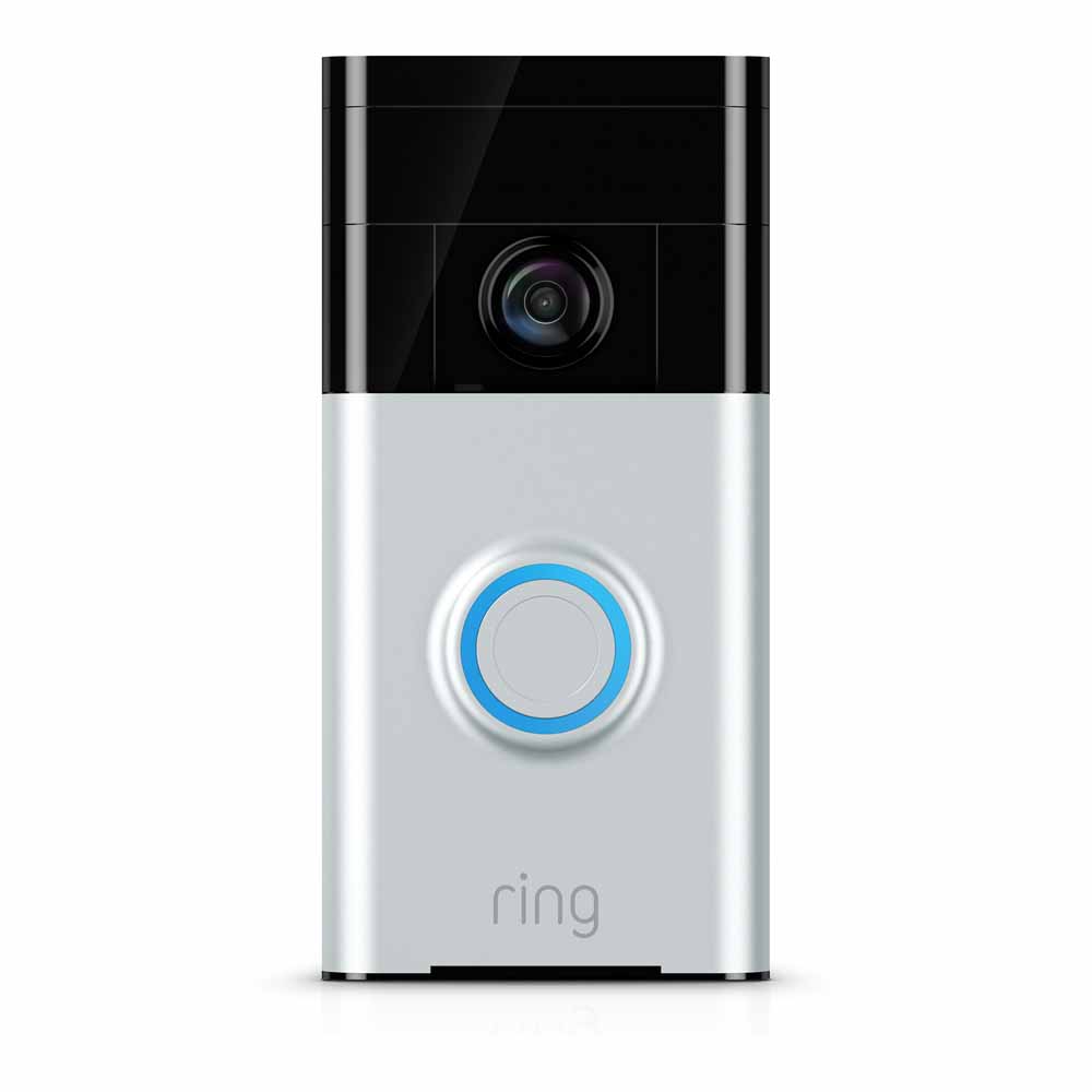 Ring Video Doorbell Wi-Fi Enabled Satin Nickel Image 1