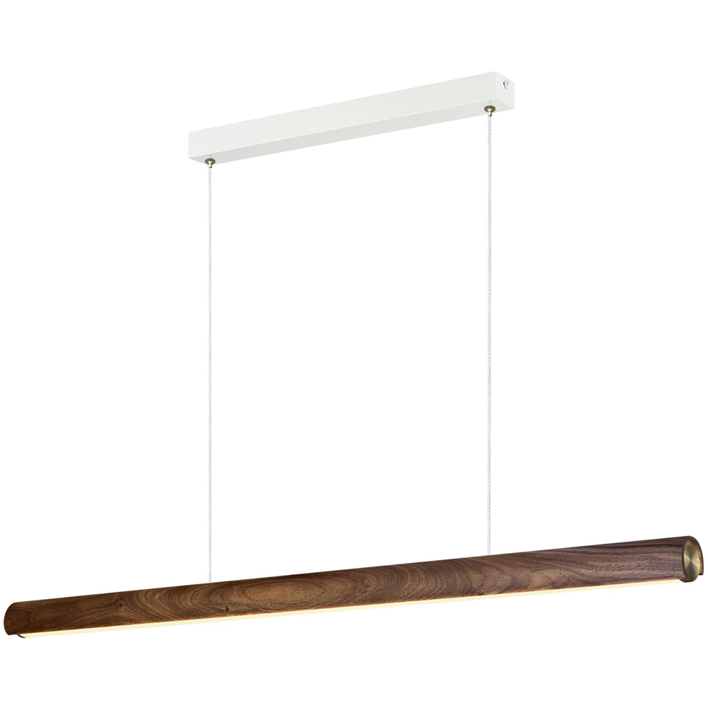 Nordlux Akeno Light Brown Slim Pendant Light Image 1