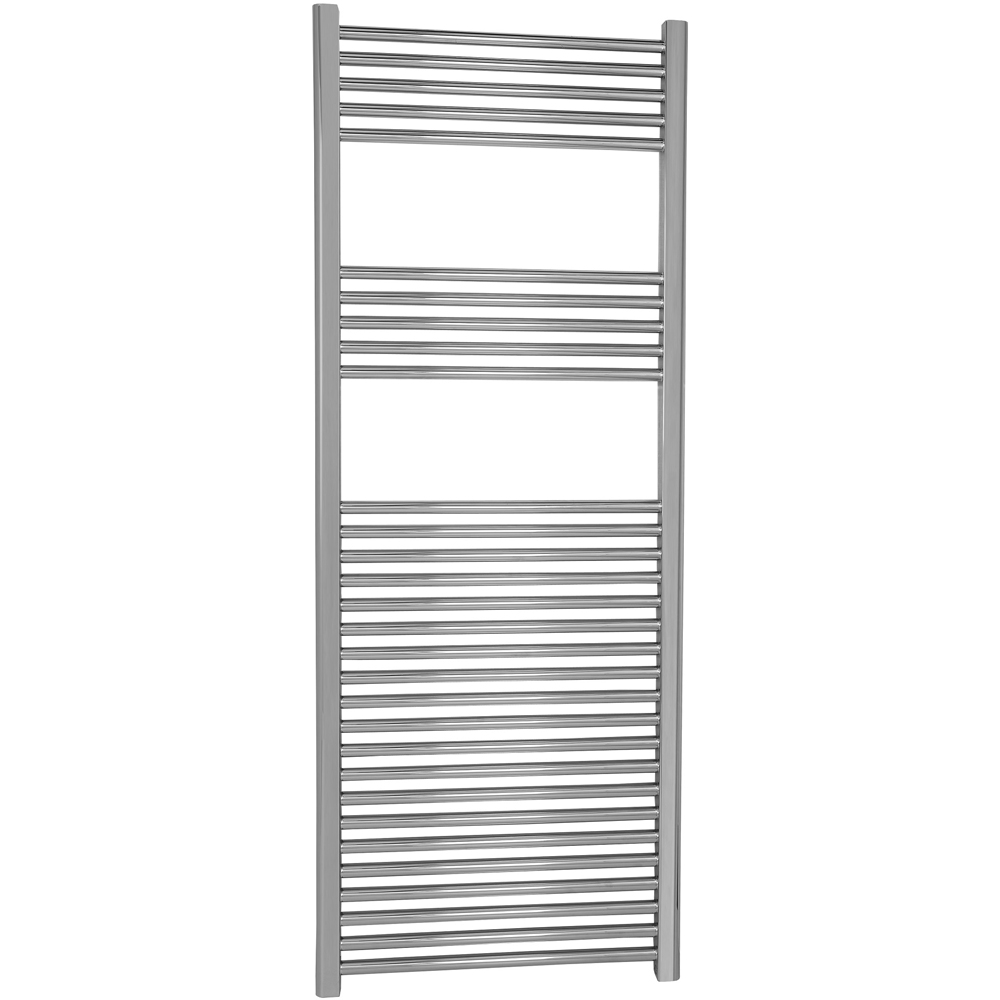 Prorad 2 Chrome Straight Towel Rail 600 x 1600mm Image 1