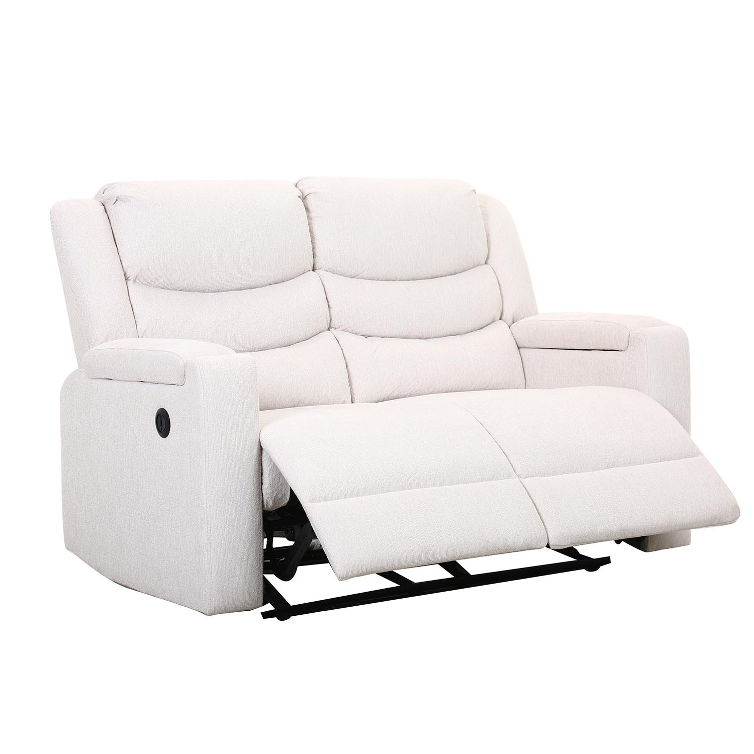 Heritage 2 Seater Ivory Recliner Sofa Image 4