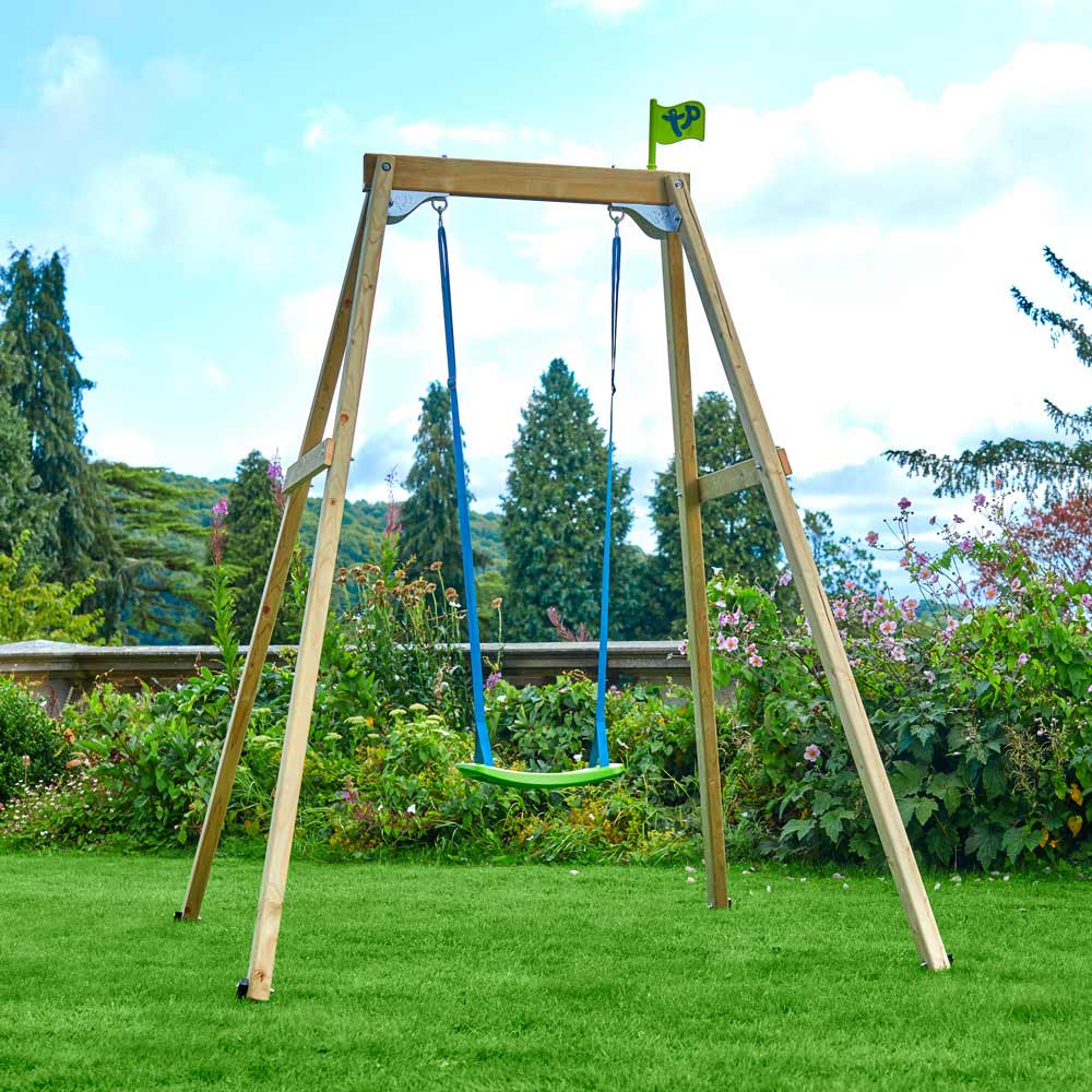 Tp Forest Wooden Single Swing Set Image 5