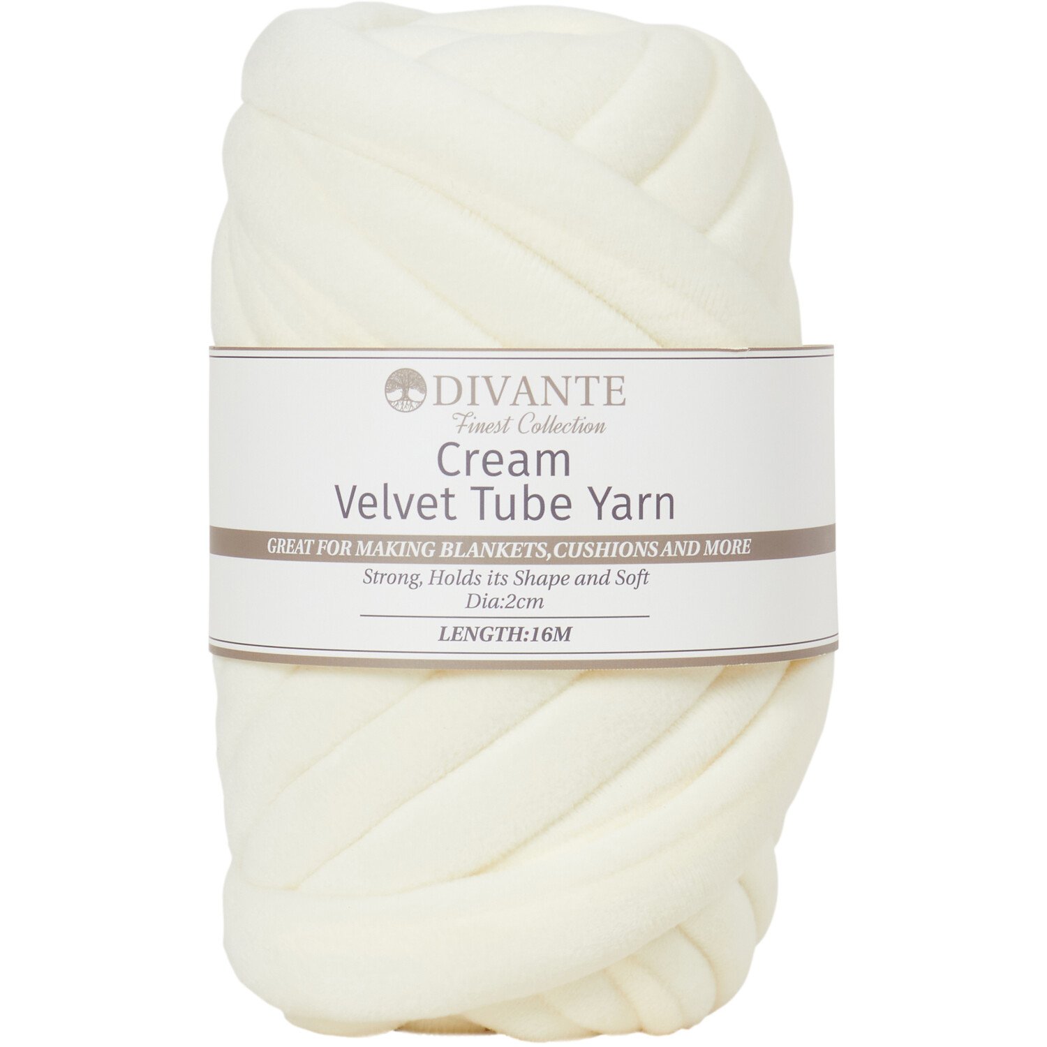 Divante Cream Velvet Tube Yarn 624g Image 1