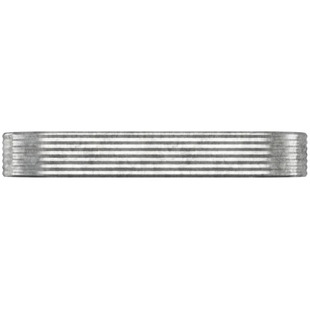 vidaXL Silver Steel Raised Garden Bed 36 x 249 x 100cm Image 2